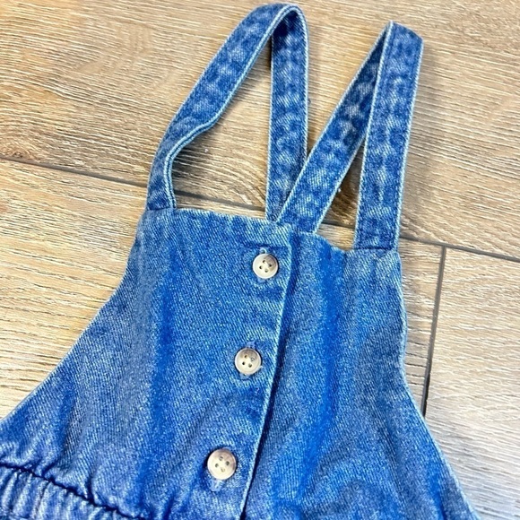 Zara Baby Toddler Jumper Dress Denim Chambray 18-24M - Picture 2 of 5